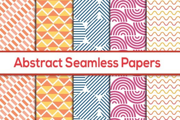 Abstract Digital Seamless Pattern Paper: A Versatile Design Resource