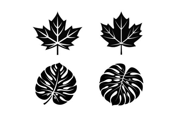 Floral Foliage Silhouette Vector Bundle: A Versatile Design Solution for Creators and Businesses