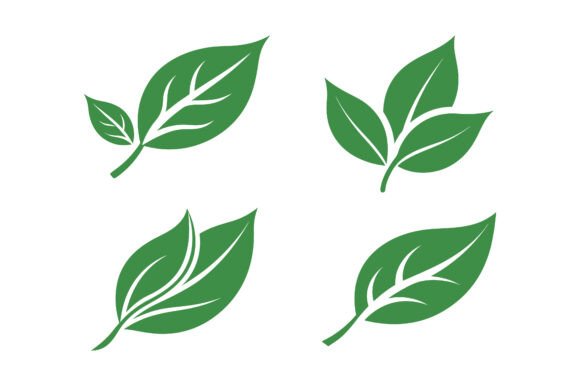 Leaf Silhouette Vector Icon Bundle: A Versatile Design Resource